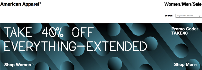 40% off everything with code TAKE40